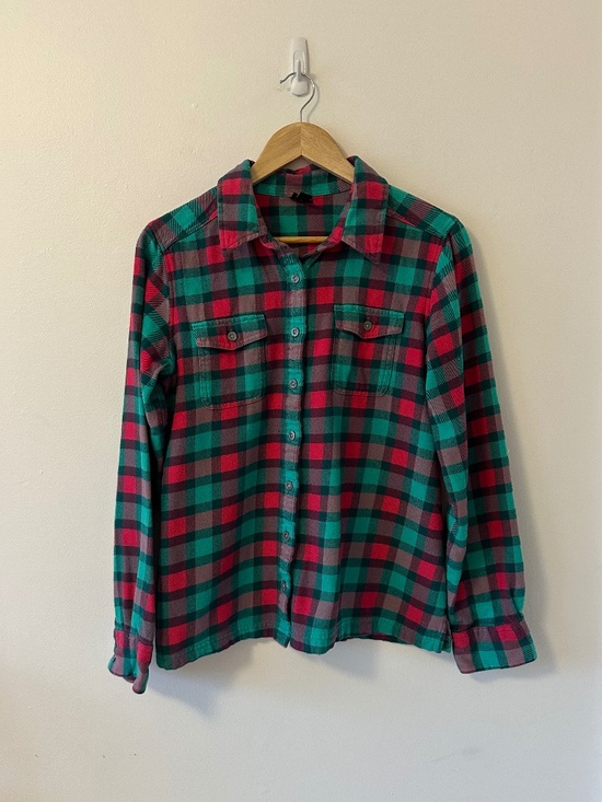 Patagonia Tops - Patagonia Long-Sleeved Fjord Flannel Shirt in Portofino Pink | Size 8